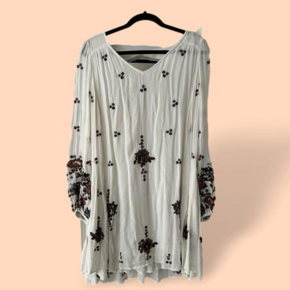 Free people white mini dress​​​​​​ - Picture 4 of 6